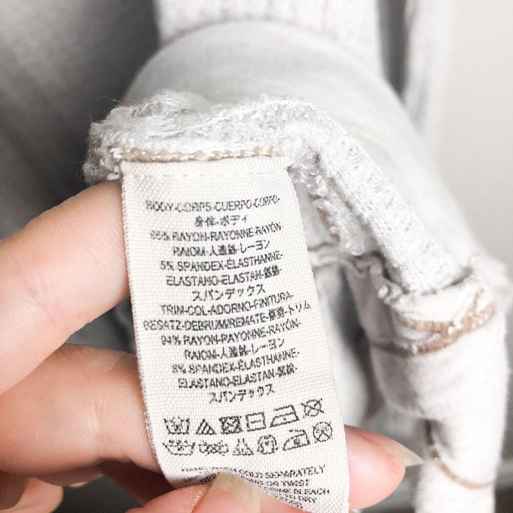 We The Free Waffle Knit Distressed V Neck - Picture 5 of 7